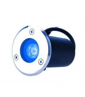 Spot Encastrable de sol LED - 1X1W - Bridgelux - 12V - Bleu