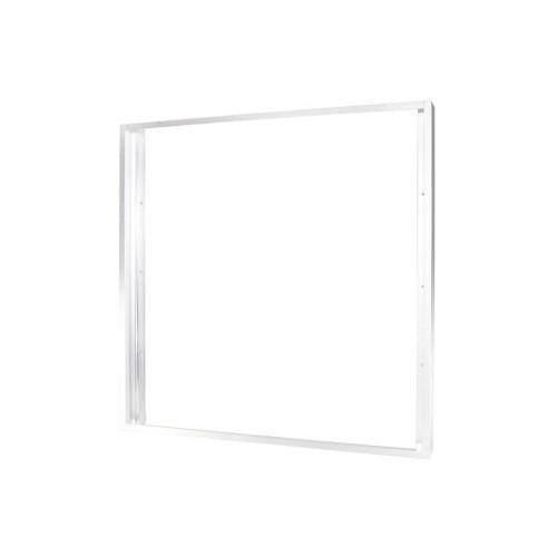 Cadre saillie 300x300 Alu Blanc - pour Dalle LED - Decoreno