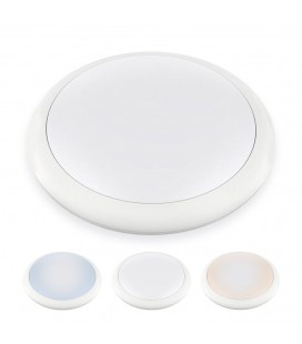 Hublot LED Rond IP65 - 18W - 320mm - NOVA by DeliTech® - Triple couleur de blanc