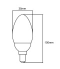 Ampoule LED-E14-B35-2.5W- Filament Epistar