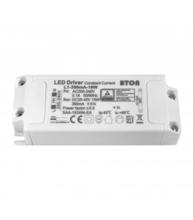 Driver LED CC - 350mA - 25-40VDC - 15W - ON/OFF (BTON/59CL13W/L1-350mA-18W)