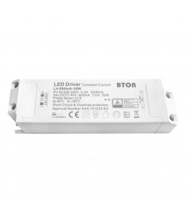 Driver LED non dimmable pour encastrable - 35W - 800mA