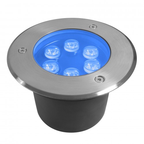 Spot led encastré SIRIUS pour terrasse ou sols de jardin, couleur bleu 