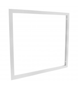 Cadre d'encastrement - Dalle LED 60x60 - Faux plafond placo BA13 - Aluminium Blanc