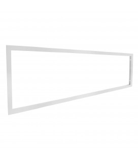 Cadre d'encastrement - Dalle LED 120x30 - Faux plafond placo BA13 - Aluminium Blanc