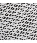 Fil électrique tressé - 2x0.75mm2 - Sur mesure - Blanc et noir