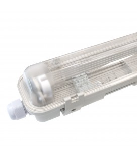 Réglette/Boitier étanche pour Tube T8 LED - Simple - 1285mm - IP65 - 120° - NOVA - DeliTech®