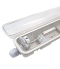 Réglette/Boitier étanche pour Tube T8 LED - Simple - 1285mm - IP65 - 120° - NOVA - DeliTech®