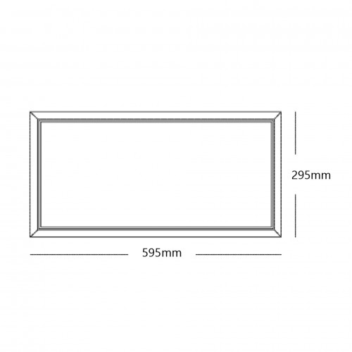 Cadre d'encastrement - Dalle LED 60x30 - Faux plafond placo BA13