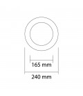 Collerette pour Encastrables D240mm - Encastrement 165-210mm (6-8 inch)