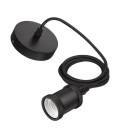Câble électrique tressé Noir - CORD/modern/E27/black 1CT EU RF