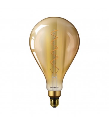 Ampoule LED E27 Philips décorative à filament - CLA LEDBulb ND 5-25W E27 2000K A160 GOLD
