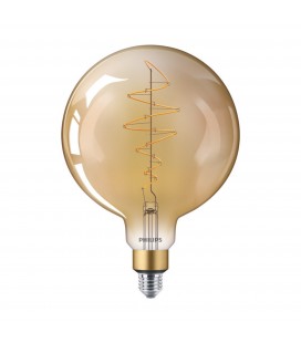 Ampoule LED E27 Philips décorative à filament - LED classic-giant 40W E27 G200 GOLD DIM