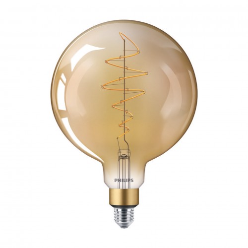 Ampoule LED E27 Philips décorative à filament - LED classic-giant 40W E27 G200 GOLD DIM