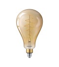 Ampoule LED E27 Philips décorative à filament - LED classic-giant 40W E27 A160 GOLD DIM
