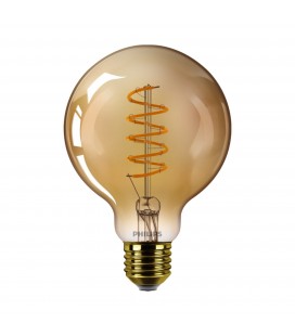 Ampoule LED E27 Philips décorative à filament - LED classic 25W G93 E27 GOLD SP D SRT4