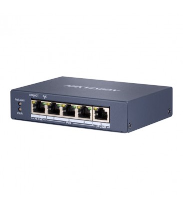 Switch PoE 4 ports - Hikvision DS-3E0505HP-E