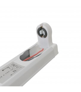 Réglette Slim pour tube LED T8 simple - Non étanche - 600 mm - DeliTech®
