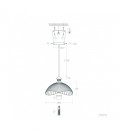 Lampe suspendue Astéria - Doré - Culot E27 - DeliTech®