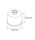 Lampe à poser Atlas - Pied conique - Béton - Culot E27 - DeliTech®