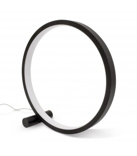 Lampe design circulaire LED de table - Noir - DeliTech®