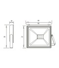 Projecteur LED 10W - 220-240 V AC - 80 lm/W - IP65 - AURA - Ecolife Lighting®