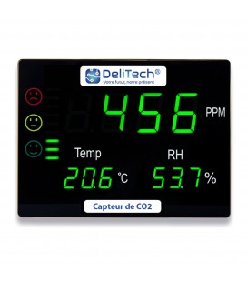 Détecteur et capteur CO2 PPM NDIR - DeliTech®