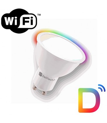 Spot LED GU10 RGB CCT WIFI Bluetooth DELITECH