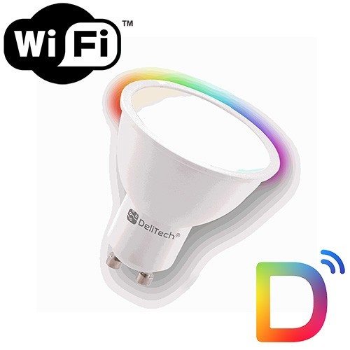 Spot LED GU10 RGB CCT - WIFI & Bluetooth - DELITECH