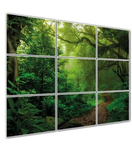 Pack de 9 dalles LED imprimées - FOREST - 600x600mm