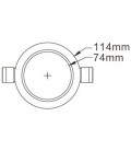 Encastrable LED FLEXLINE Rond - D114mm - 6W - CCT - By DELITECH (remplace la ref DILSD2-RD06W)