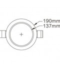 Encastrable LED FLEXLINE Rond - D230mm - 18W - CCT - By DELITECH (remplace la ref DILSD2-RD18W)