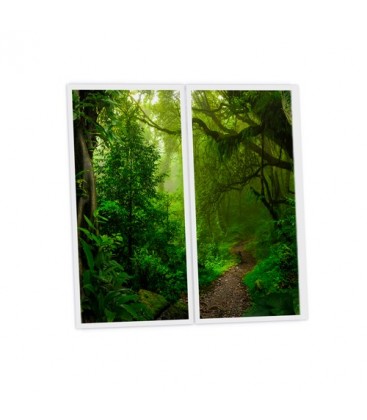 Pack de 2 dalles LED imprimée - Forest - 1200 x 600 mm- Fabriqué en France (alimentation non fournie)