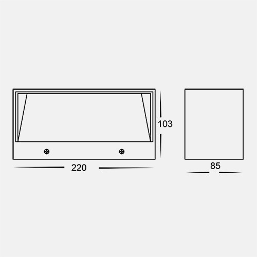 Projecteur led 10W détecteur de mouvement extérieur ip54 blanc