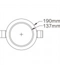 Encastrable LED FLEXLINE Rond - D230mm - 18W - CCT - By DELITECH (remplace la ref DILSD2-RD18W)