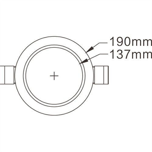 Hublot LED FLEXINE rond à détection - IP65 - DELITECH