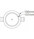 Encastrable LED FLEXLINE Rond - D190mm - 12W - CCT - By DELITECH (remplace la ref DILSD2-RD06W)