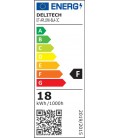 Applique murale extérieure LED 18W - IP54 - Triple couleur - Noir - DELITECH