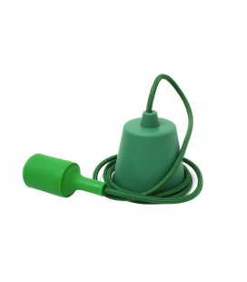 Suspension E27 - Fil électrique couleur - Vert Émeraude