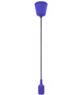 Suspension E27 - Câble textile Déco Violet