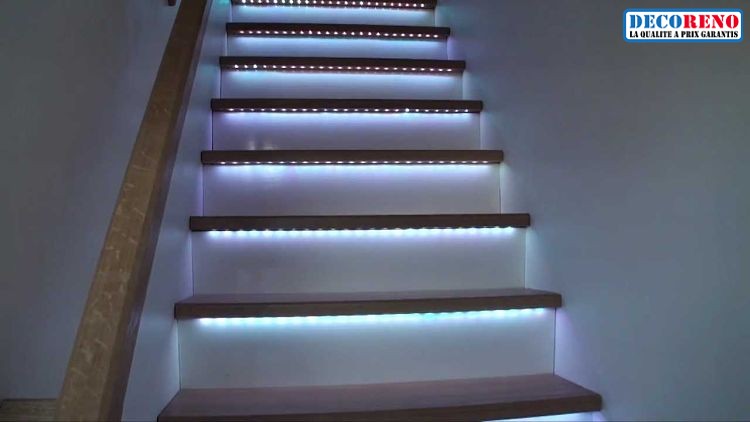 Les rubans LED, l'éclairage idéal pour votre escalier ! - Blog DECORENO