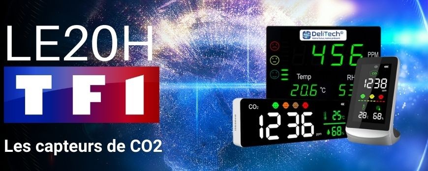 Les capteurs de CO2 sont mis à l'honneur dans le 20 heures de TF1 