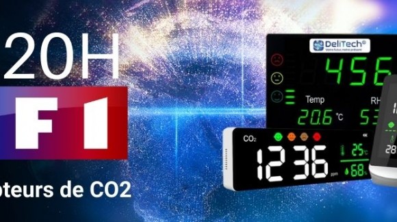 Les capteurs de CO2 sont mis à l'honneur dans le 20 heures de TF1 