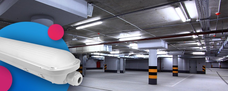 La Réglette LED Intégrée pour l'éclairage des parkings 